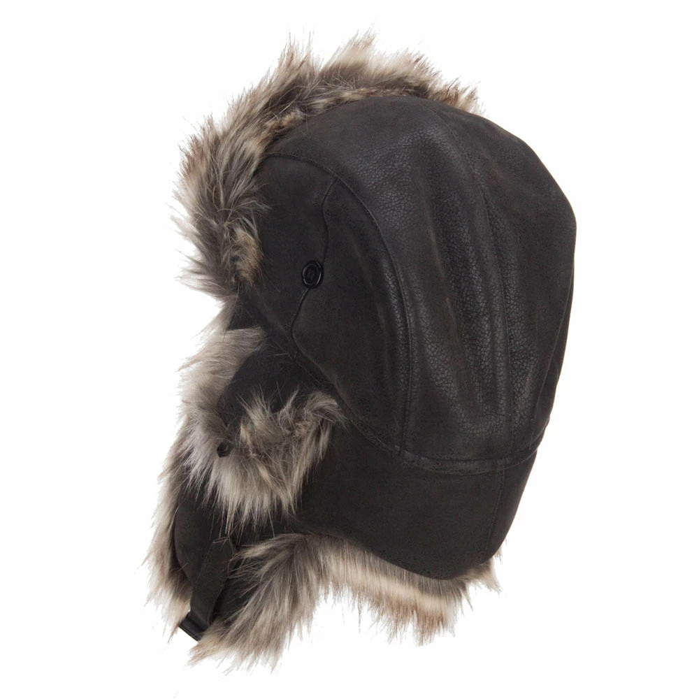 Jeanne Simmons Faux Leather And Fur Trooper Hat - Image 2