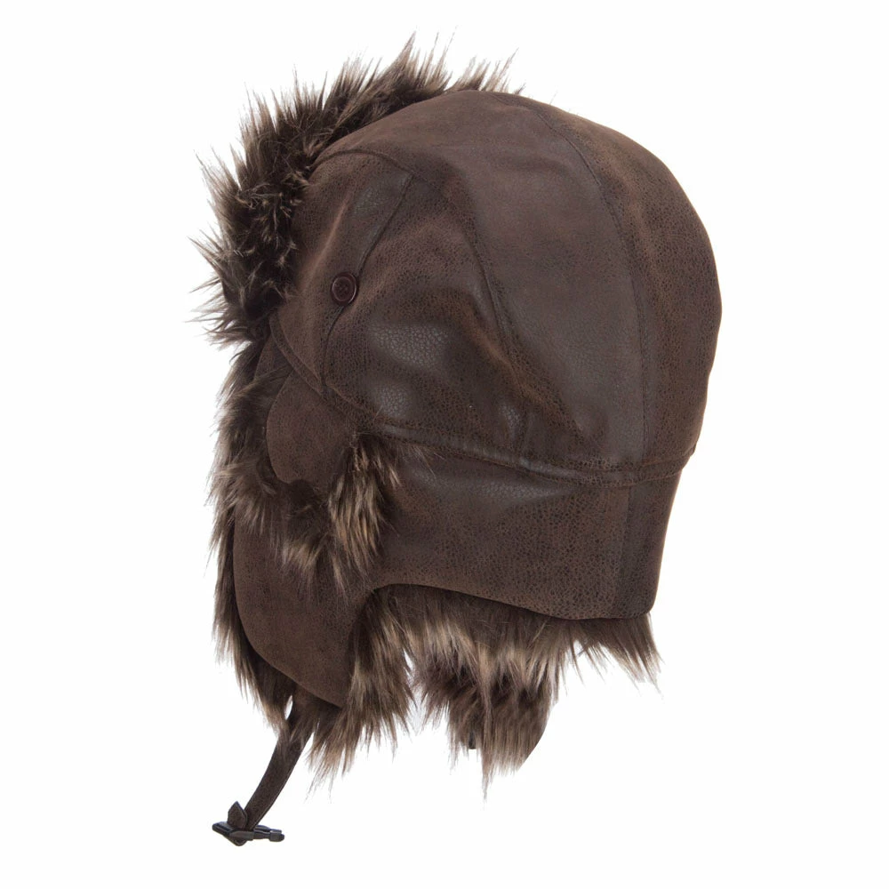 Jeanne Simmons Faux Leather And Fur Trooper Hat - Image 7