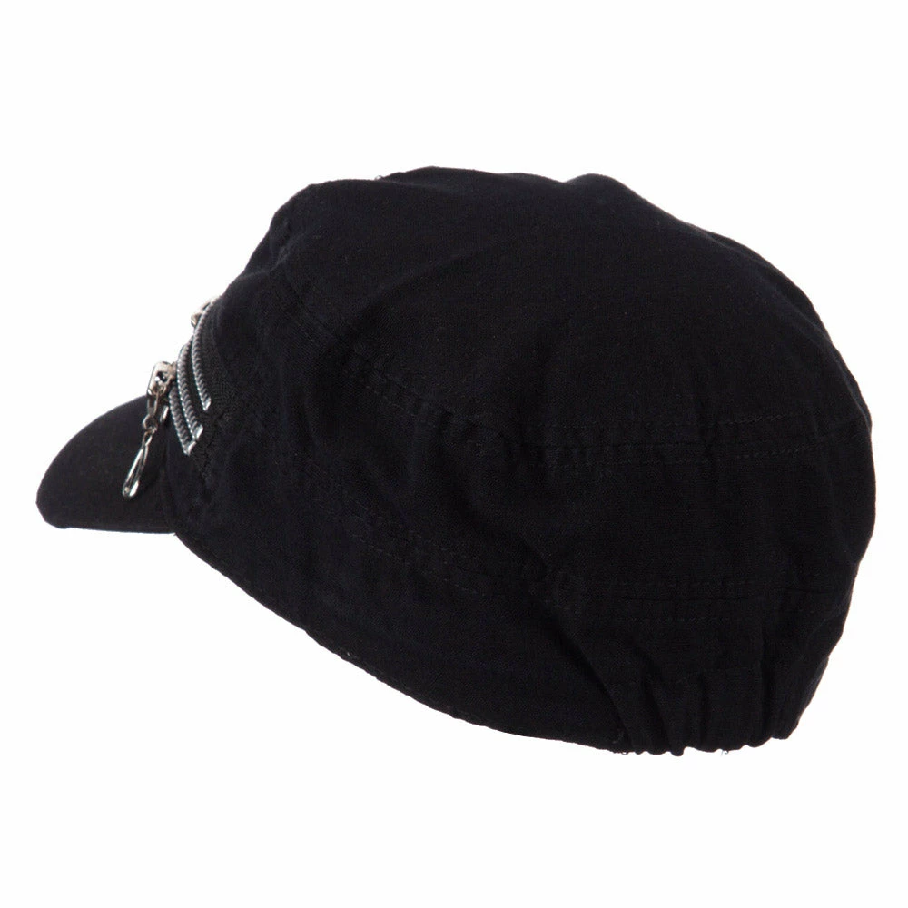 Hatiya Three Layer Zippered Army Cap - Image 2