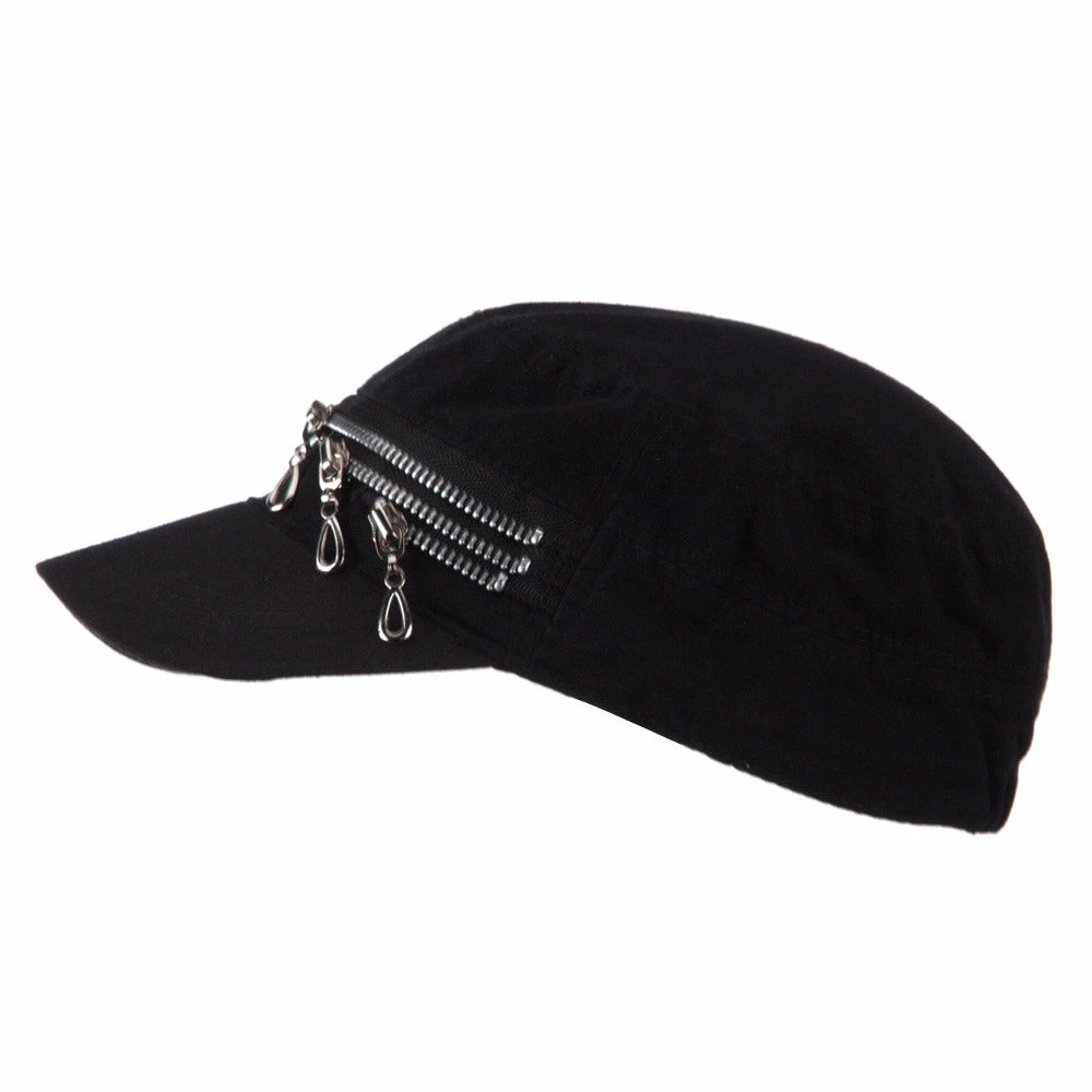 Hatiya Three Layer Zippered Army Cap - Image 5