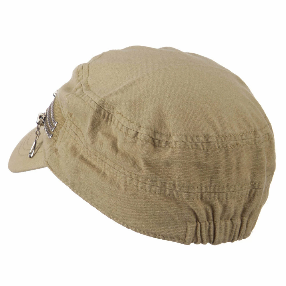 Hatiya Three Layer Zippered Army Cap - Image 7