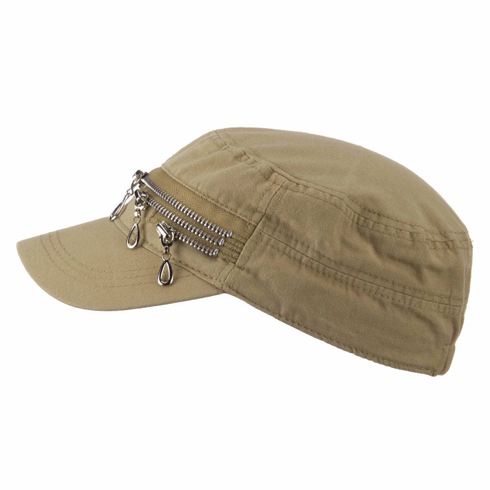 Hatiya Three Layer Zippered Army Cap - Image 10