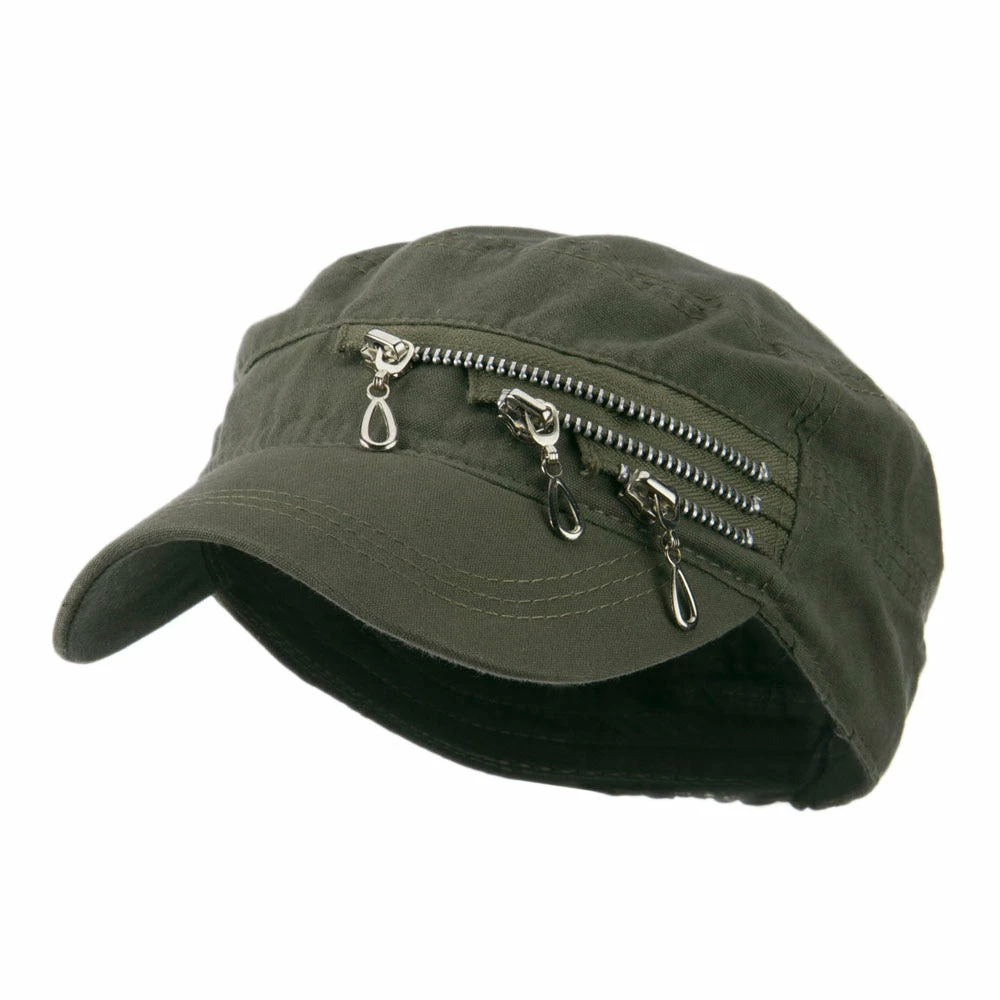 Hatiya Three Layer Zippered Army Cap - Image 21