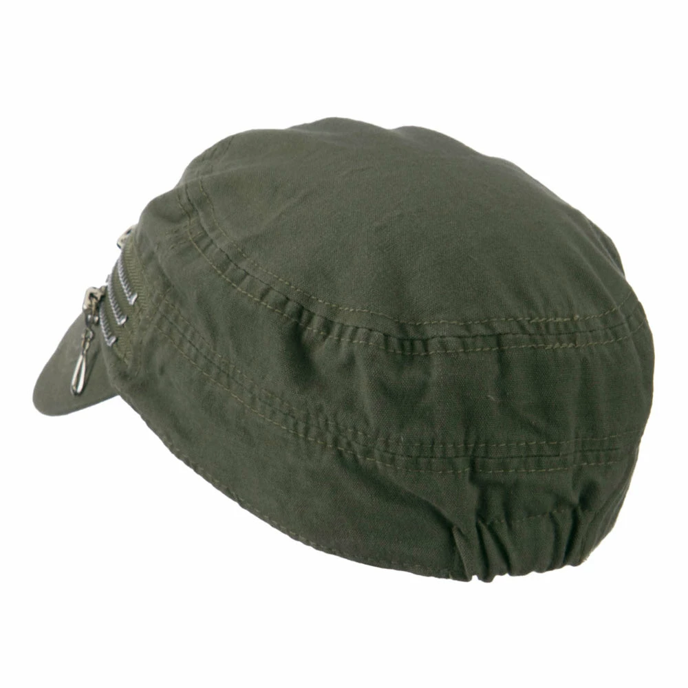 Hatiya Three Layer Zippered Army Cap - Image 22