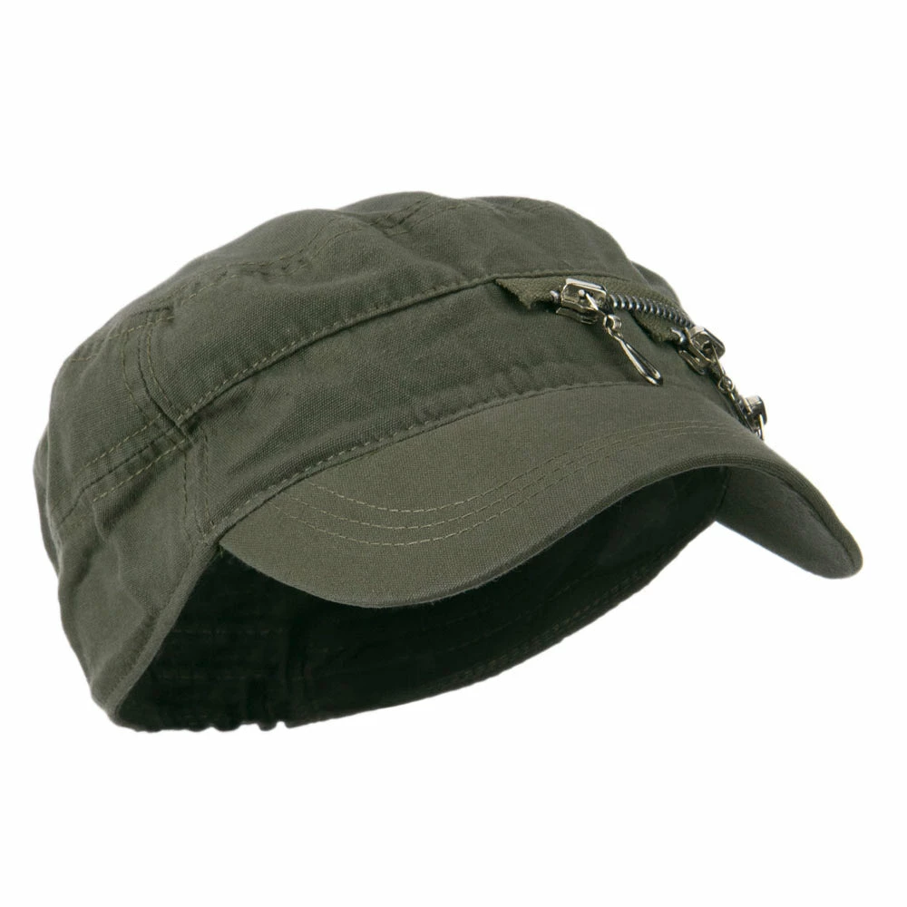 Hatiya Three Layer Zippered Army Cap - Image 24